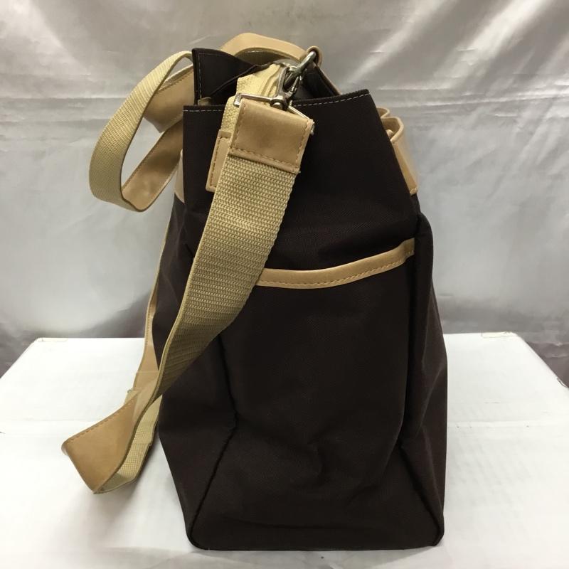 エディーバウアー Eddie Bauer トートバッグ トートバッグ ショルダー 2way ロゴ、文字 茶 / ブラウン / X ベージュ / ベージュ / メンズ USED 古着 中古 10115053