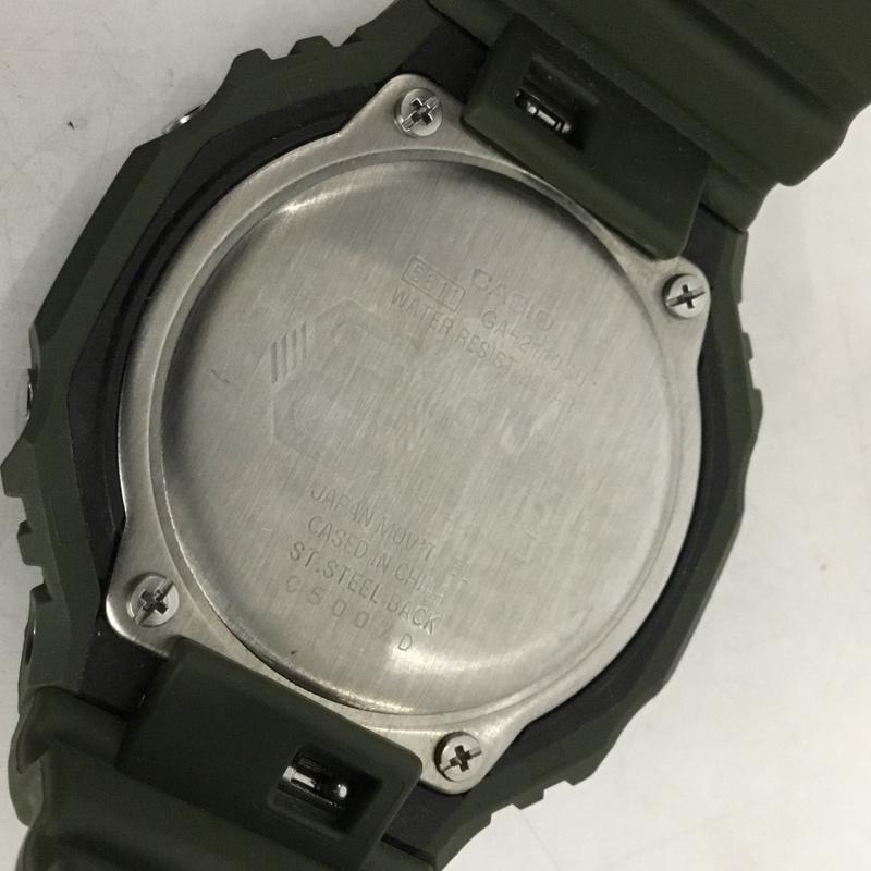 ジーショック G-SHOCK 腕時計 アナログ(クォーツ式) GA-2110SU 八角形 箱有 ロゴ、文字 カーキ / カーキ / メンズ USED 古着 中古 10128998