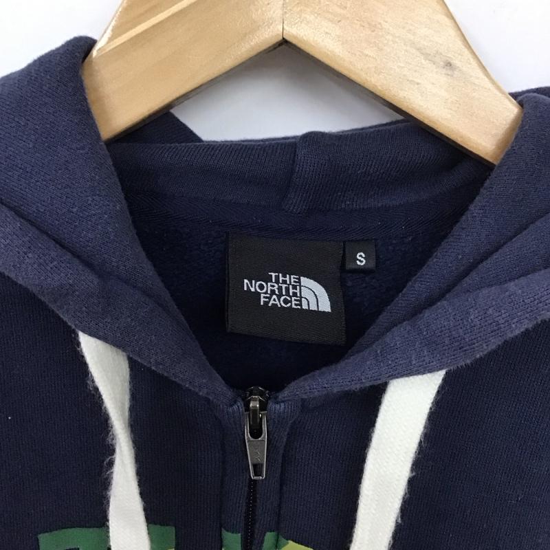 ザノースフェイス THE NORTH FACE パーカー 長袖 NT61502X ジップパーカー S プリント X ロゴ、文字 紺 / ネイビー / メンズ USED 古着 中古 10131417
