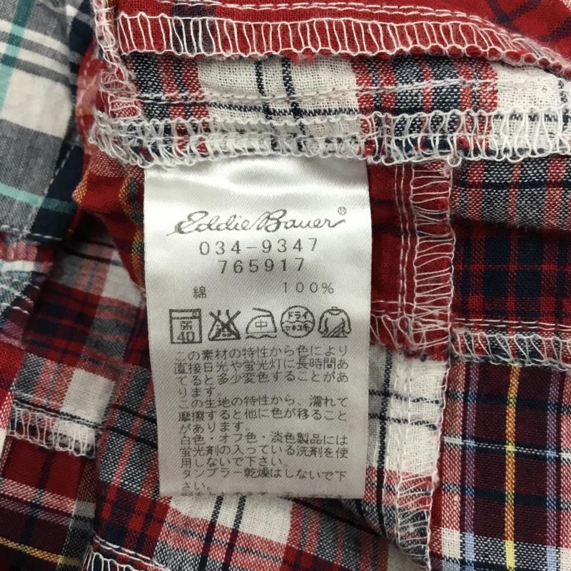 エディーバウアー Eddie Bauer シャツ、ブラウス 半袖 ボタンダウン 胸ポケット プルオーバー M チェック マルチカラー / マルチカラー / メンズ USED 古着 中古 10111585