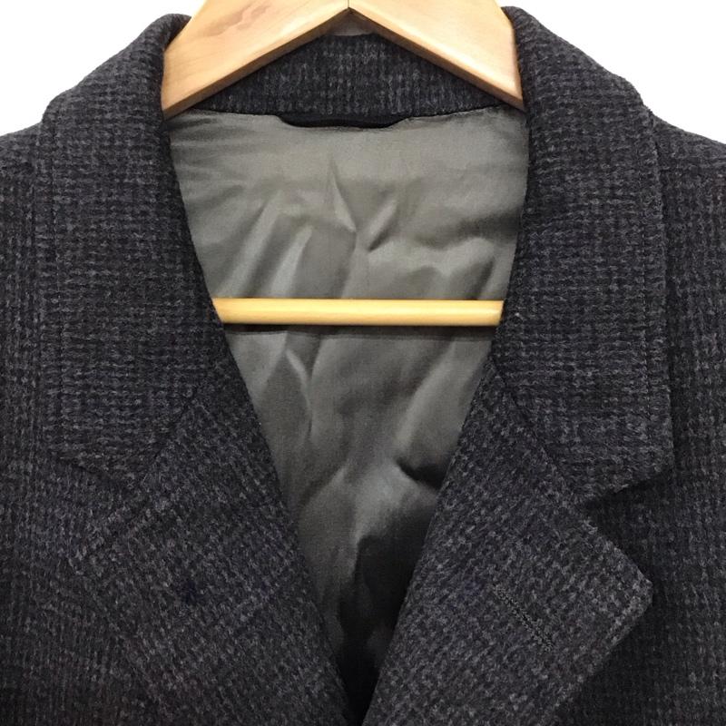 古着 USED ジャケット、上着 ジャケット、ブレザー ジャケット アウター カラージャケットロングコートジャケット チェック 灰 / グレー / メンズ USED 古着 中古 10137574