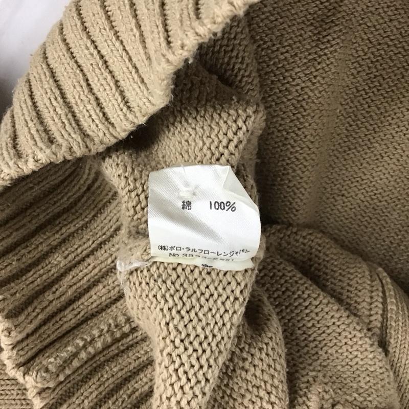 ポロバイラルフローレン Polo by RALPH LAUREN ニット、セーター 長袖 長袖カーディガン ニットカーディガン 前開き ロゴ、文字 ベージュ / ベージュ / ボーイズ USED 古着 中古 10130530