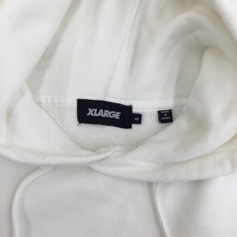 エクストララージ XLARGE パーカー 長袖 S キャラクター 白 / ホワイト / メンズ USED 古着 中古 10136085