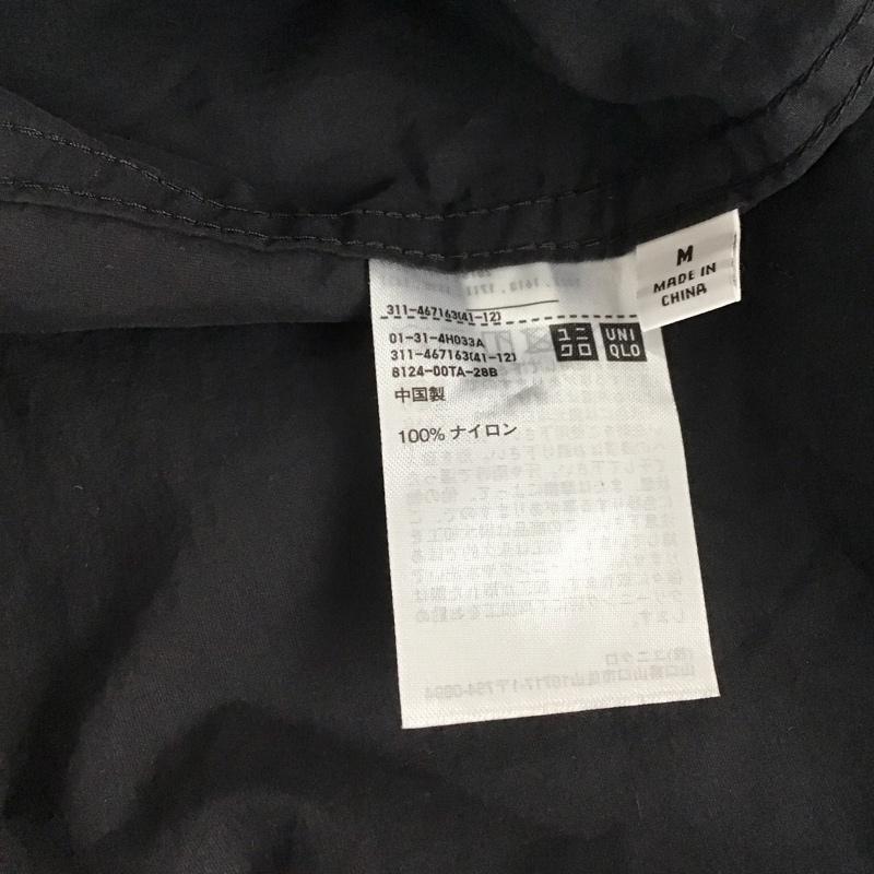 ユニクロ UNIQLO ジャケット、上着 ジャケット、ブレザー 311-467163 ライトウェイトコート ナイロンコート M 無地 黒 / ブラック / メンズ USED 古着 中古 10143723