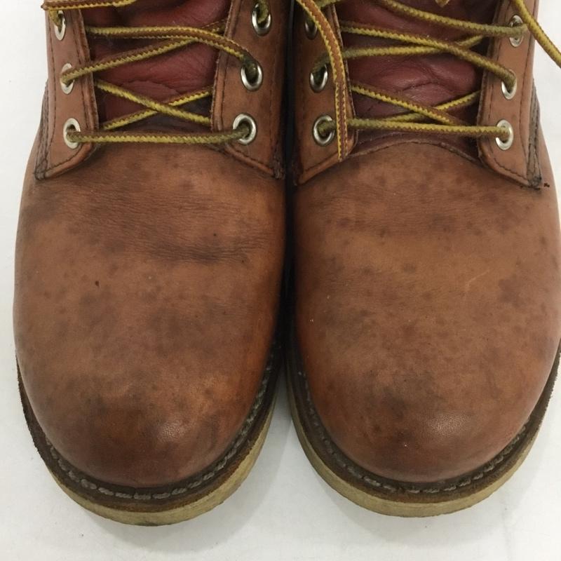 レッドウィング RED WING ブーツ ショートブーツ 8166 6インチ クラシックラウンド 7.5D US:7.5 ロゴ、文字 茶 / ブラウン / メンズ USED 古着 中古 10133814