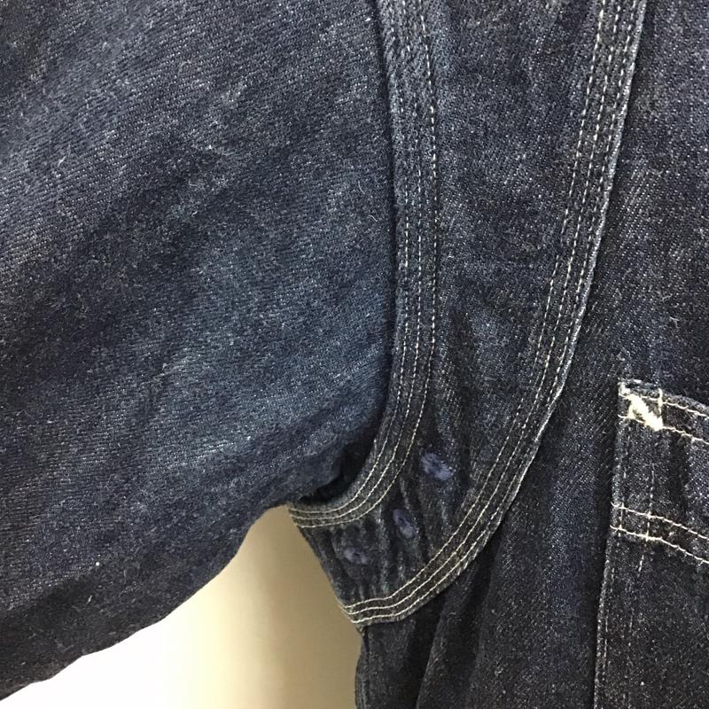 サニースポーツ SUNNY SPORTS シャツ、ブラウス 長袖 長袖シャツ カラーシャツ ポケットシャツ 長袖カットソー デニムシャツ M 無地 インディゴ / インディゴ /  メンズ USED 古着 中古 10109272
