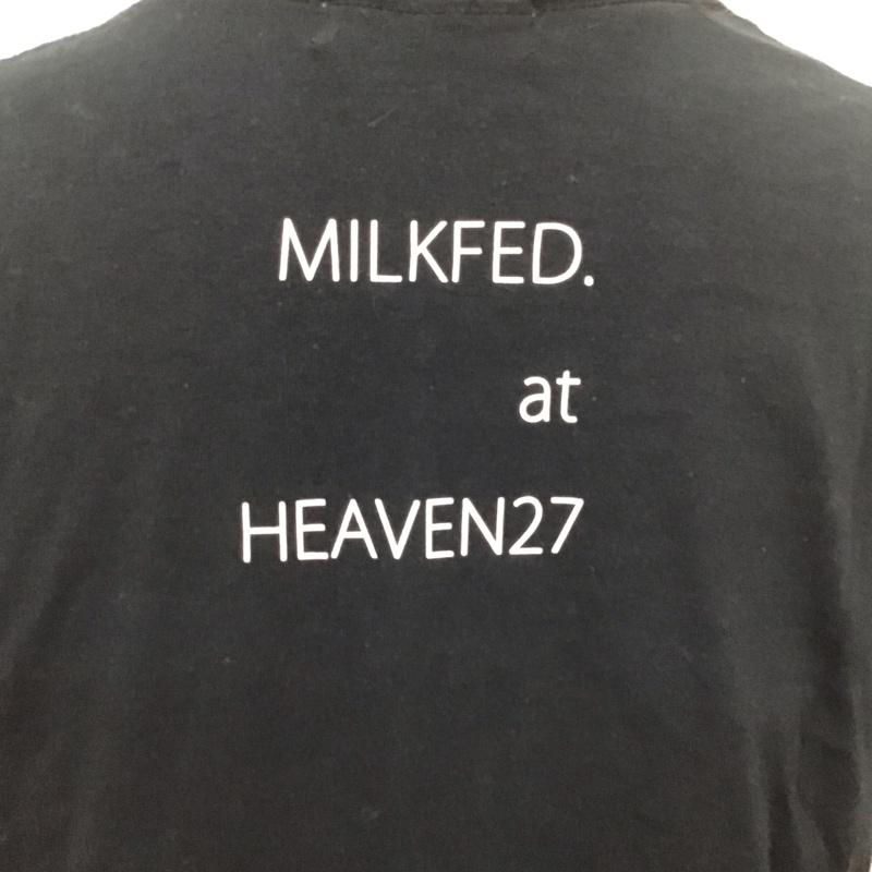 ミルクフェド MILKFED. Tシャツ 半袖 03152106 ボックスロゴ クルーネック ロゴ、文字 黒 / ブラック / レディース USED 古着 中古 10112029