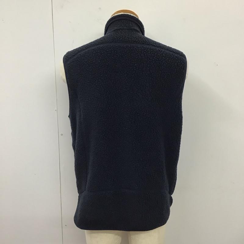 パタゴニア patagonia ベスト ベスト ベスト ノースリーブカットソー ジップアップベスト M ロゴ、文字 紺 / ネイビー / メンズ USED 古着 中古 10119491