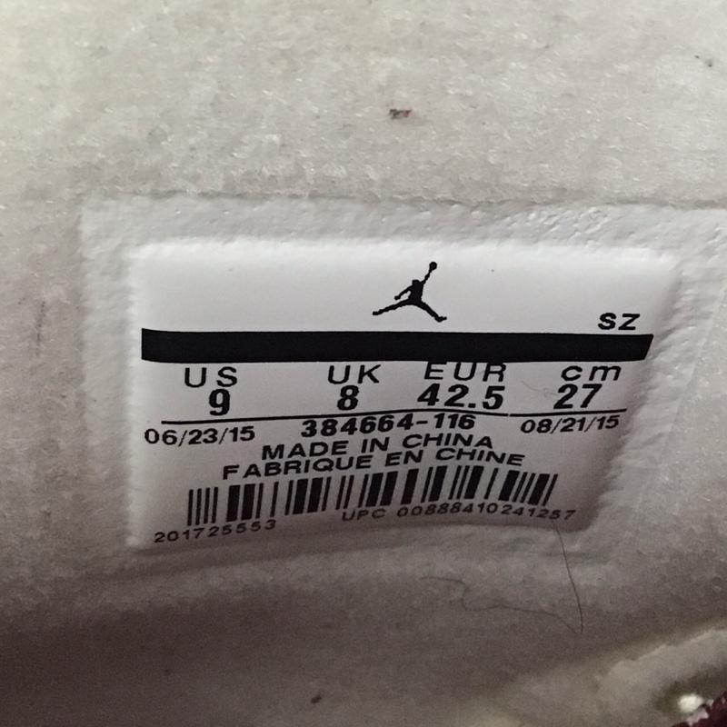 ナイキ NIKE スニーカー スニーカー 384664-116 AIR JORDAN 6 RETRO 27cm 27.0cm ロゴ、文字 白 / ホワイト / X えんじ / ワインレッド / メンズ USED 古着 中古 10114254