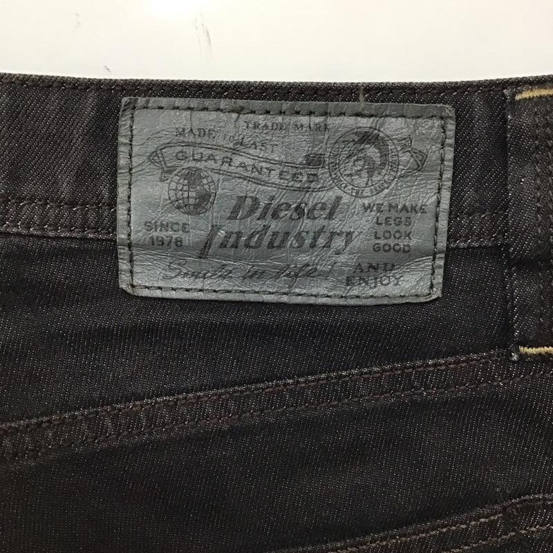ディーゼル DIESEL パンツ デニム、ジーンズ W28 L32 ストレッチ 28インチ 無地 黒 / ブラック /  メンズ USED 古着 中古 10121324