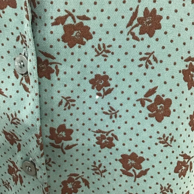 マウジー MOUSSY シャツ、ブラウス 半袖 010CAH30-6020 VINTAGE FLOWER 開襟 FREE 総柄 青 / ブルー / レディース USED 古着 中古 10119396