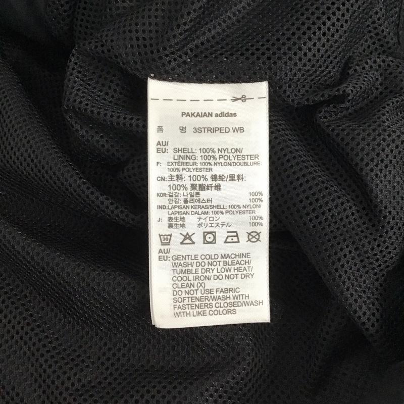 アディダスオリジナルス adidas originals ジャケット、上着 ジャケット、ブレザー br6984 3 StripesWindbreaker ジャケット パーカー ジップアップジャケット L ロゴ、文字 黒 / ブラック / メンズ USED 古着 中古 10137662