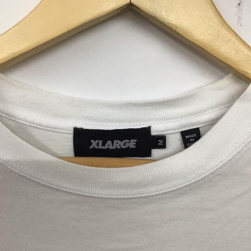 エクストララージ XLARGE Tシャツ 半袖 半袖カットソー プリントTシャツ クルーネックカットソー M ロゴ、文字 X プリント 白 / ホワイト / メンズ USED 古着 中古 10137354