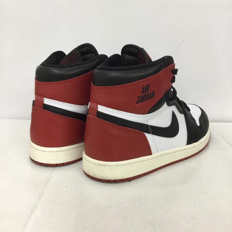 ナイキ NIKE スニーカー スニーカー DZ5485-106 AIR JORDAN 1 RETRO HIGH OG 28cm 箱有 28.0cm ロゴ、文字 白 / ホワイト / X 黒 / ブラック / X 赤 / レッド / メンズ USED 古着 中古 10137372