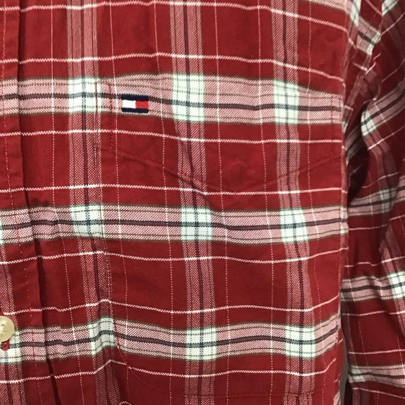 トミーヒルフィガー TOMMY HILFIGER シャツ、ブラウス 長袖 長袖シャツ カラーシャツ ポケットシャツ 長袖カットソー チェックシャツ M チェック マルチカラー / マルチカラー / メンズ USED 古着 中古 10106837
