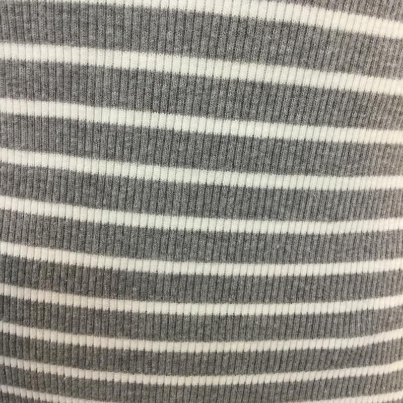 エル ELLE カットソー 長袖 ボーダー 40 ボーダー柄 灰 / グレー /  レディース USED 古着 中古 10044125