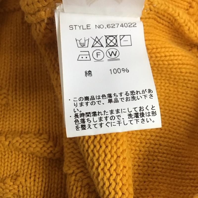 アヴィレックス AVIREX ニット、セーター 長袖 FREE 無地 黄 / イエロー / レディース USED 古着 中古 10139937