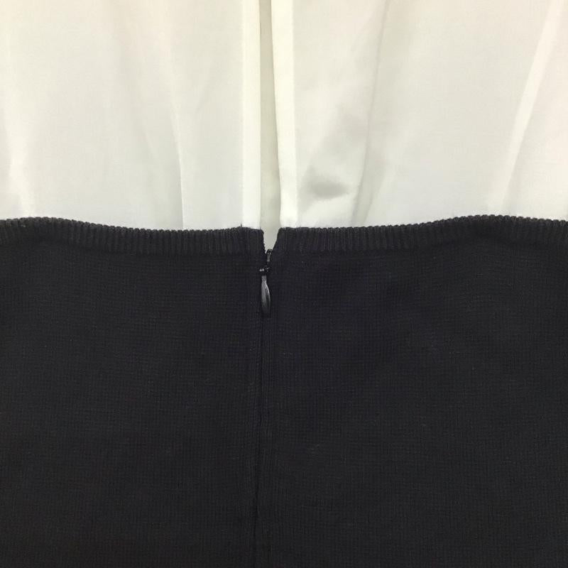 マーキュリーデュオ MERCURYDUO ワンピース ロングスカート 002350302801 シャツドッキングニットフレアワンピース S 無地 白 / ホワイト / X 黒 / ブラック / レディース USED 古着 中古 10133988