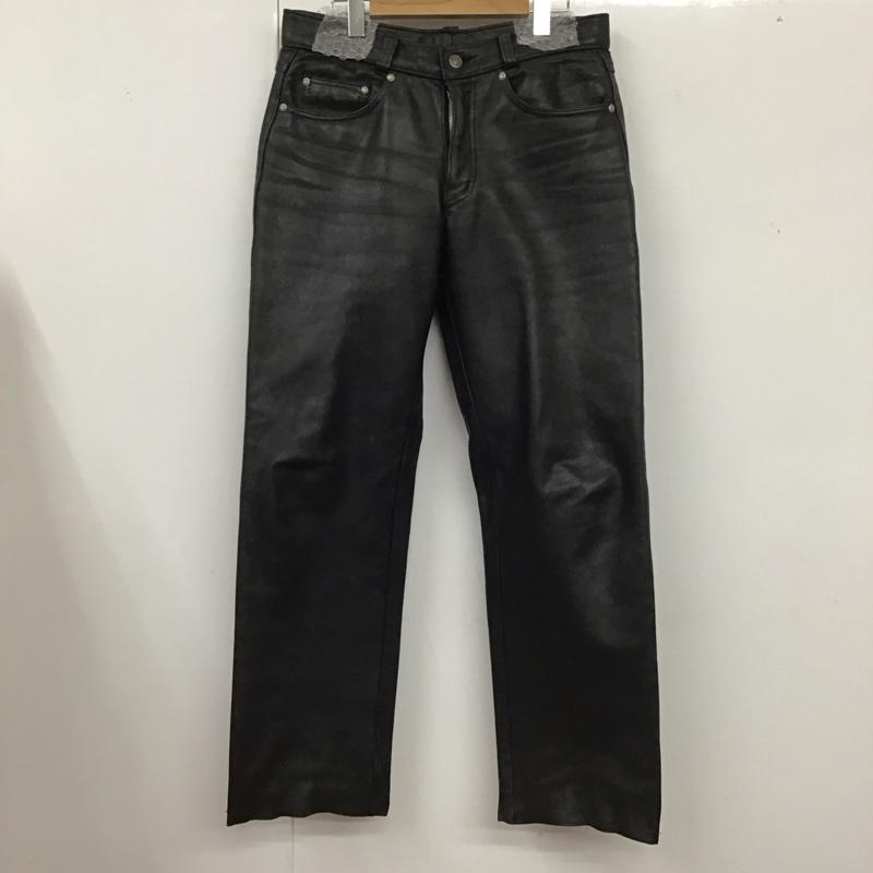 ショット schott パンツ ワークパンツ、ペインターパンツ レザーパンツ カジュアルパンツ ストレートパンツ 80s 32インチ 無地 黒 / ブラック /  メンズ USED 古着 中古 10124812