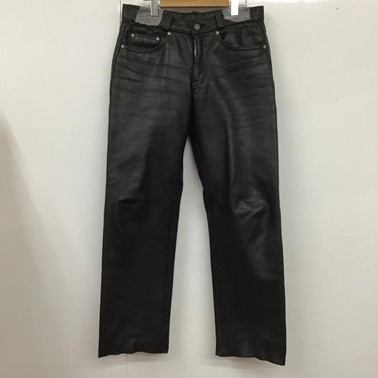 ショット schott パンツ ワークパンツ、ペインターパンツ レザーパンツ カジュアルパンツ ストレートパンツ 80s 32インチ 無地 黒 / ブラック /  メンズ USED 古着 中古 10124812
