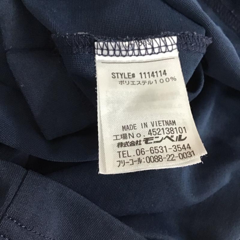 モンベル mont-bell Tシャツ 半袖 半袖カットソー プリントTシャツ クルーネックカットソー S ロゴ、文字 紺 / ネイビー / メンズ USED 古着 中古 10135946