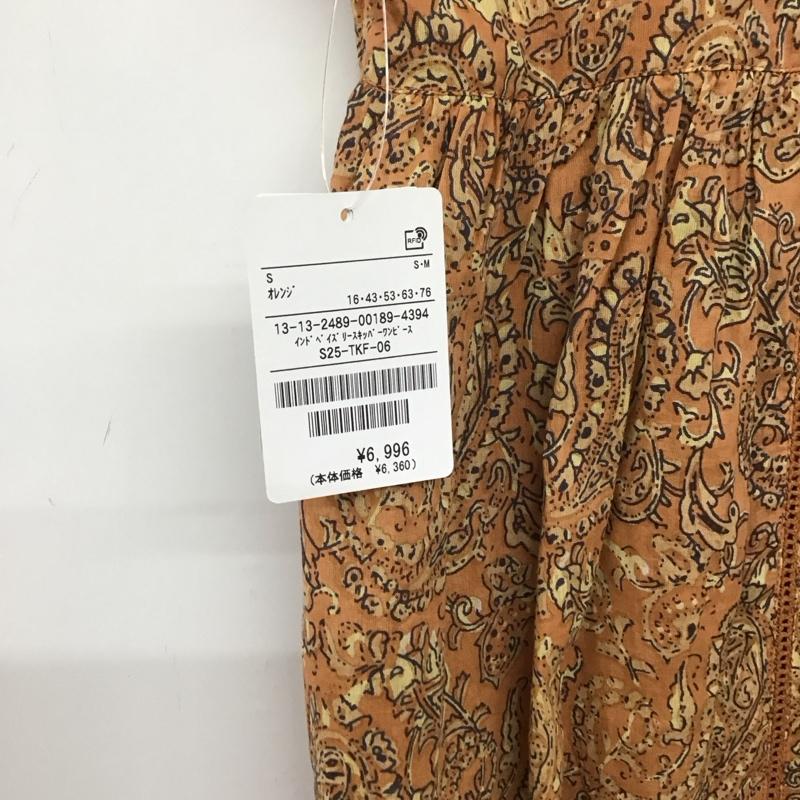 フリークスストア FREAK S STORE ワンピース ロングスカート インドペイズリースキッパーワンピース タグ付 S 総柄 橙 / オレンジ / レディース USED 古着 中古 10137477