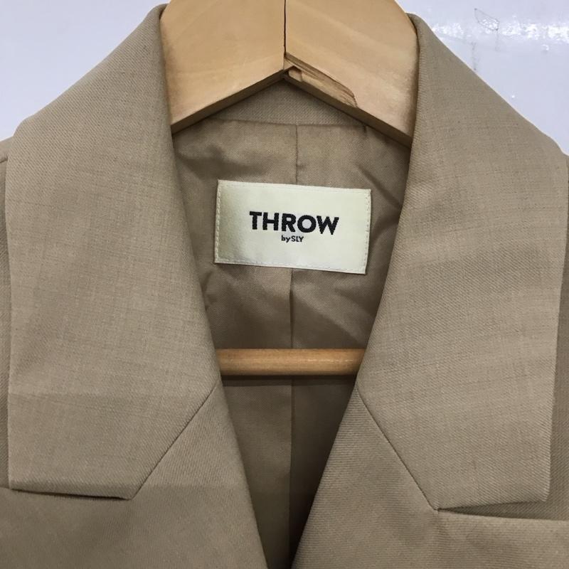 スローバイスライ THROW by SLY ジャケット、上着 ジャケット、ブレザー 030DS030-1680 ダブルテーラージャケット 2 無地 ベージュ / ベージュ / レディース USED 古着 中古 10137732