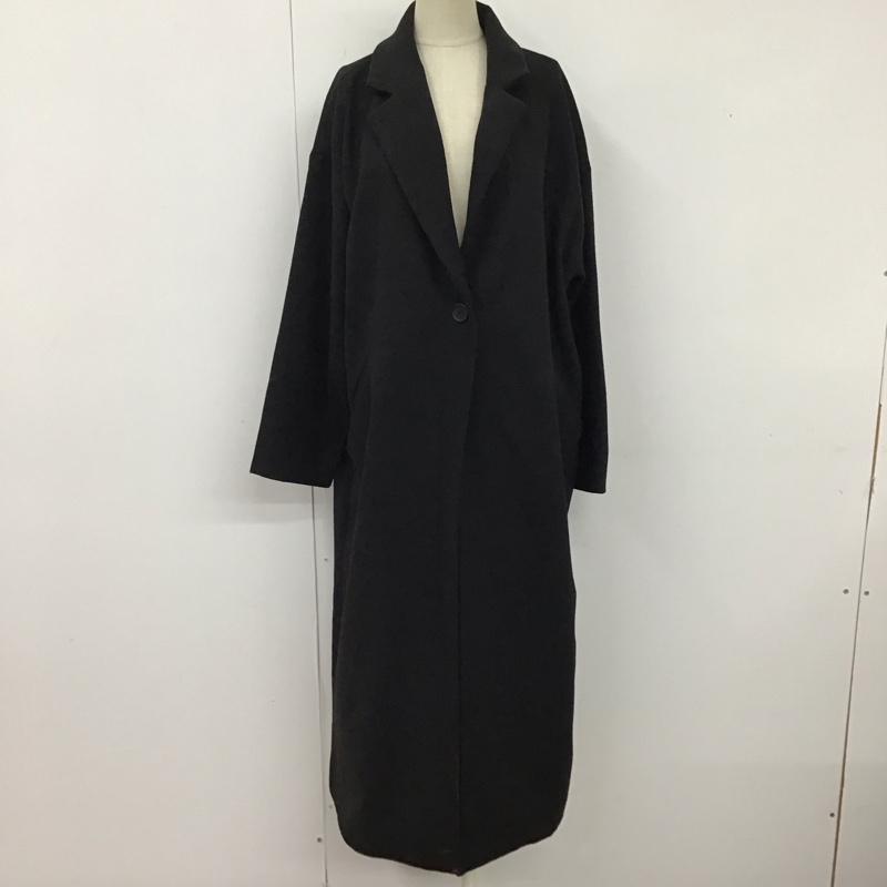 ナイロ nairo コート コート一般 mco228201 チェスターコート M 無地 黒 / ブラック / レディース USED 古着 中古 10120544