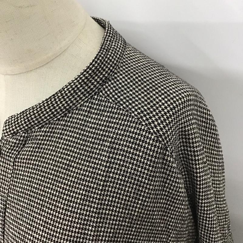 サマンサモスモス Samansa Mos2 カットソー 長袖 長袖シャツ ノーカラーシャツ 長袖カットソー チェックシャツ FREE 総柄 マルチカラー / マルチカラー / レディース USED 古着 中古 10122805
