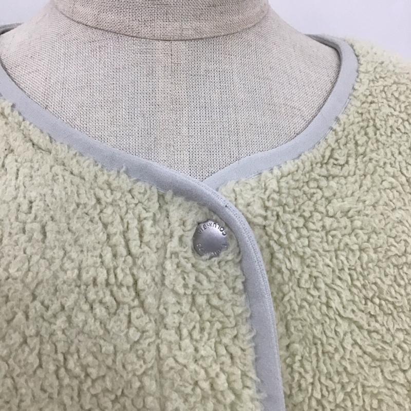 コロンビア Columbia ジャケット、上着 ジャケット、ブレザー 220 PL3228 シカゴアベニュージャケット ノーカラー ボア XL ロゴ、文字 アイボリー / アイボリー / レディース USED 古着 中古 10109027