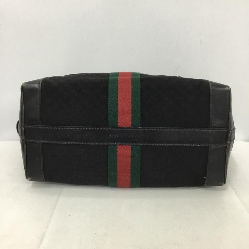 グッチ GUCCI ハンドバッグ ハンドバッグ 80年代 ririジップ GG 総柄 黒 / ブラック / レディース USED 古着 中古 10137348