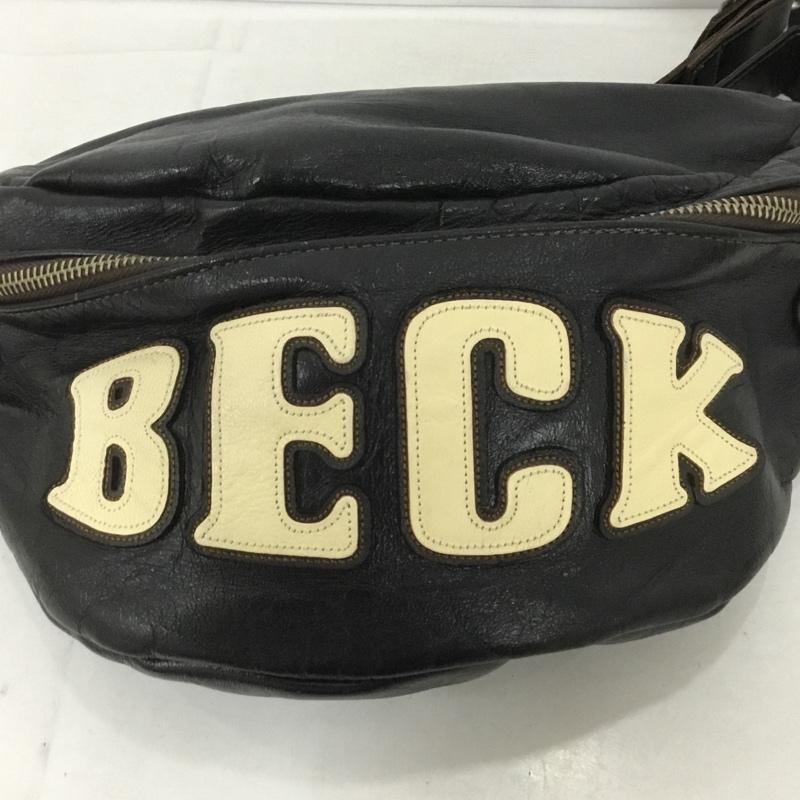トイズマッコイ TOYS McCOY ウエストバッグ ウエストバッグ レザーバッグ BECK ロゴ、文字 黒 / ブラック / メンズ USED 古着 中古 10133925