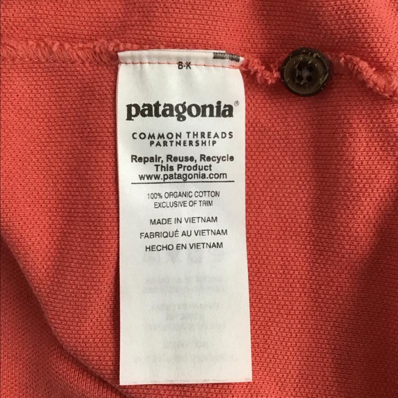 パタゴニア patagonia ポロシャツ 半袖 52381SP17 オーガニックコットン M ロゴ、文字 桃 / ピンク / メンズ USED 古着 中古 10123300