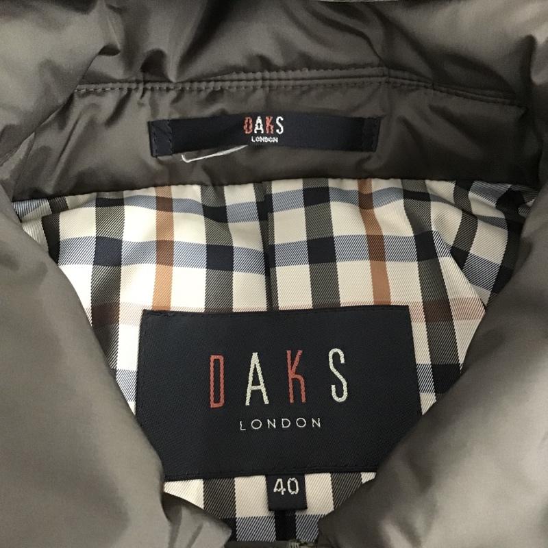 ダックス DAKS ジャケット、上着 ジャンパー、ブルゾン 4436418 ジップアップジャケット ジャンパー ナイロンジャケット カジュアルジャケット 40 無地 茶 / ブラウン / レディース USED 古着 中古 10106275