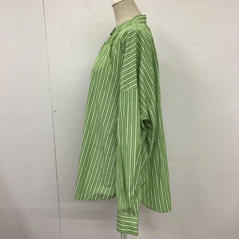 ティティベイト titivate シャツ、ブラウス 長袖 S ストライプ 薄緑 / ライトグリーン / レディース USED 古着 中古 10121373