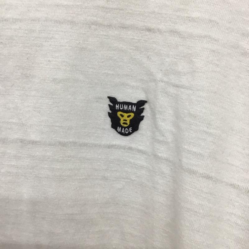 ヒューマンメード HUMAN MADE Tシャツ 半袖 半袖カットソー プリントTシャツ クルーネックカットソー L ロゴ、文字 白 / ホワイト / メンズ USED 古着 中古 10137343