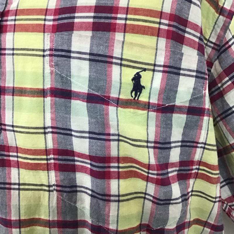 ラルフローレン RALPHLAUREN シャツ、ブラウス 半袖 半袖シャツ カラーシャツ 半袖カットソー チェックシャツ ボタンダウンシャツ M チェック マルチカラー / マルチカラー /  メンズ USED 古着 中古 10109087