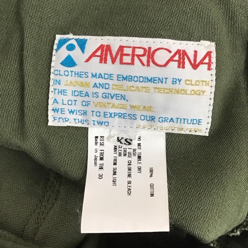 アメリカーナ AMERICANA パンツ ワークパンツ、ペインターパンツ ミリタリーパンツ ワイドパンツ カジュアルパンツ ストレートパンツ XS 無地 カーキ / カーキ / レディース USED 古着 中古 10113831