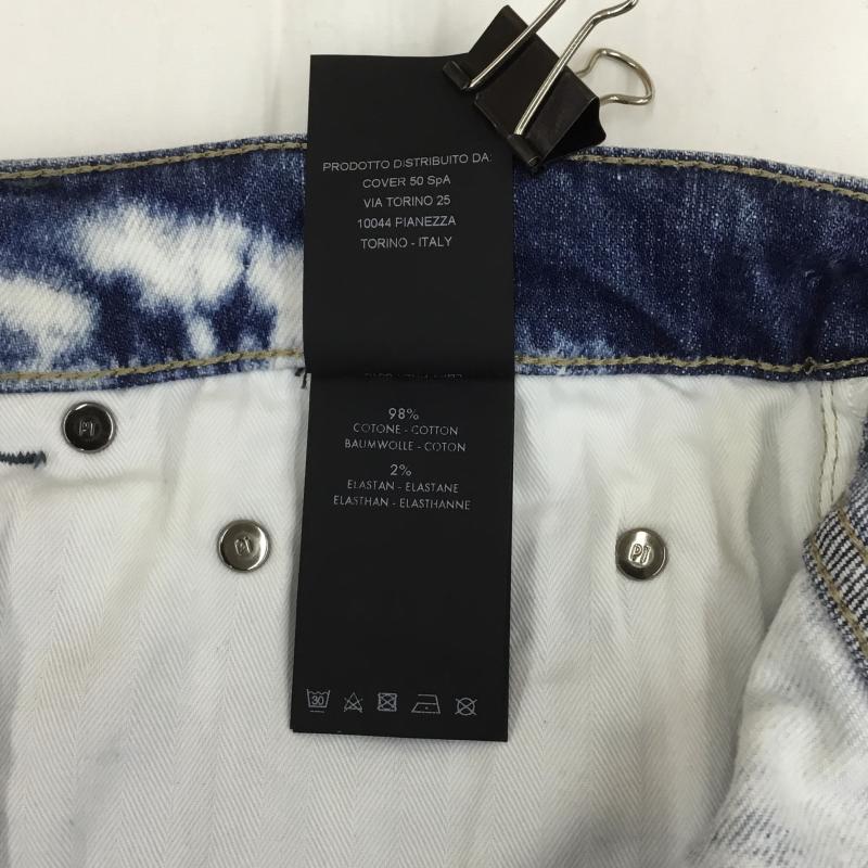 ユーズドクロージング used clothes パンツ デニム、ジーンズ PT TORINO ブリーチデニムパンツ 32インチ 総柄 白 / ホワイト / X インディゴ / インディゴ /  メンズ USED 古着 中古 10124748