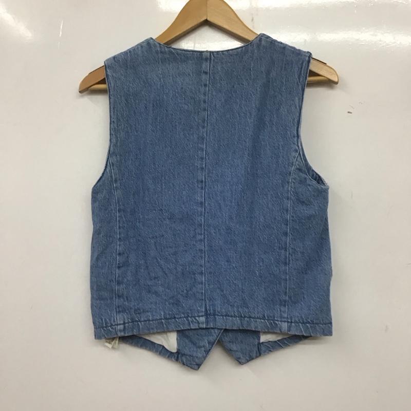 ザラ ZARA ベスト ベスト デニム 8519 917 405 XS 無地 青 / ブルー / レディース USED 古着 中古 10139265