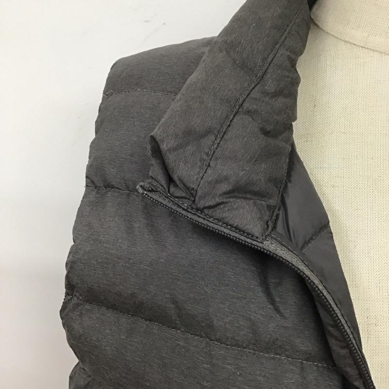 ユニクロ UNIQLO ベスト ベスト 211-409111 ジップアップベスト ダウンベスト ノースリーブカットソー M 無地 灰 / グレー / レディース USED 古着 中古 10124141