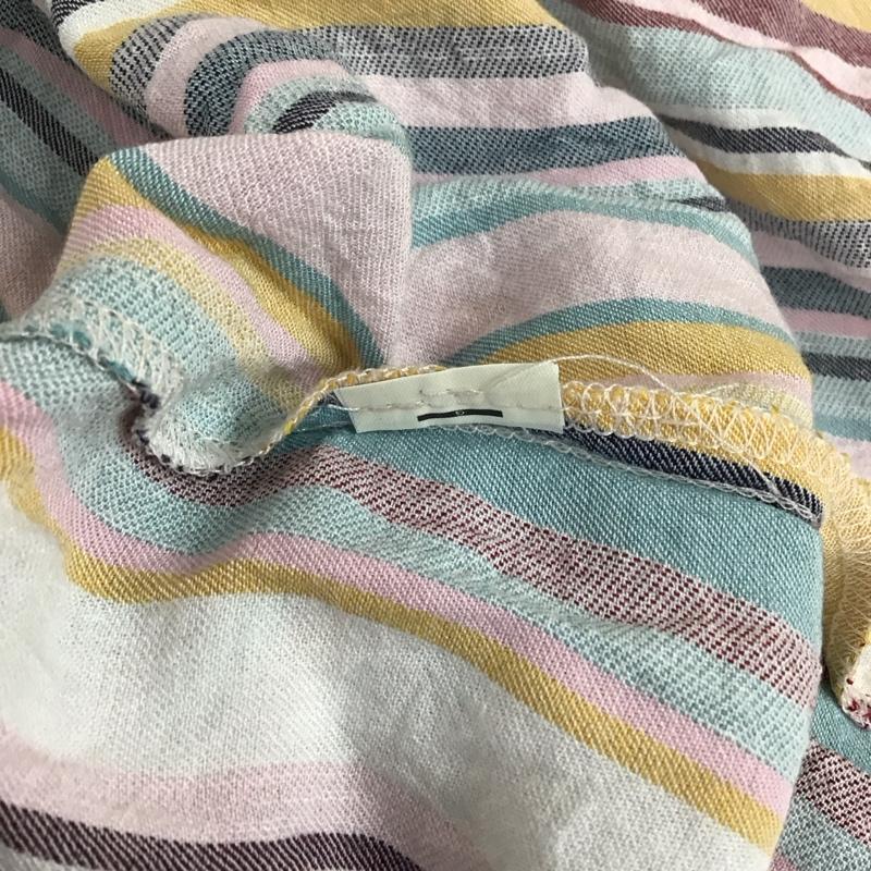 ザラ ZARA ワンピース ロングスカート L ストライプ マルチカラー / マルチカラー / レディース USED 古着 中古 10121424