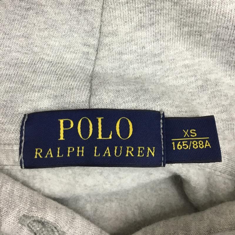 ポロラルフローレン POLO RALPH LAUREN パーカー 長袖 長袖パーカー フード付きパーカー プリントスウェット トレーナー プルオーバー XS ロゴ、文字 灰 / グレー /  メンズ USED 古着 中古 10120086
