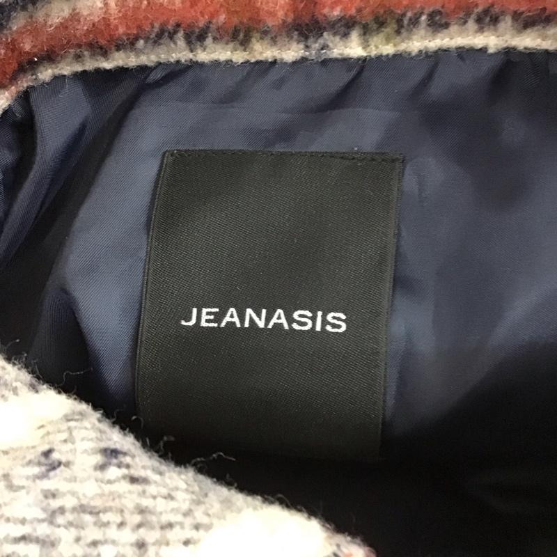 ジーナシス JEANASIS ジャケット、上着 ジャケット、ブレザー JS071099AD シャツジャケット FREE チェック ベージュ / ベージュ / X 紺 / ネイビー / X 赤 / レッド / レディース USED 古着 中古 10112562