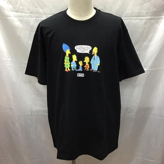 キス KITH Tシャツ 半袖 半袖カットソー プリントTシャツ シンプソンズ クルーネックカットソー M プリント 黒 / ブラック /  メンズ USED 古着 中古 10111007