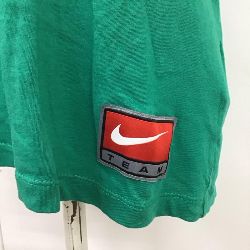 ナイキ NIKE Tシャツ 半袖 dr8988-370 NSWTEAMSSTシャツ 半袖カットソー プリントTシャツ クルーネックカットソー L ロゴ、文字 緑 / グリーン / レディース USED 古着 中古 10116308