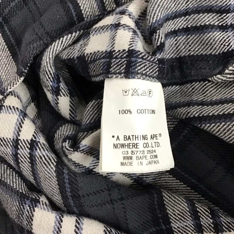 アベイシングエイプ A BATHING APE シャツ、ブラウス 長袖 長袖シャツ チェックシャツ カラーシャツ M チェック マルチカラー / マルチカラー / メンズ USED 古着 中古 10143373