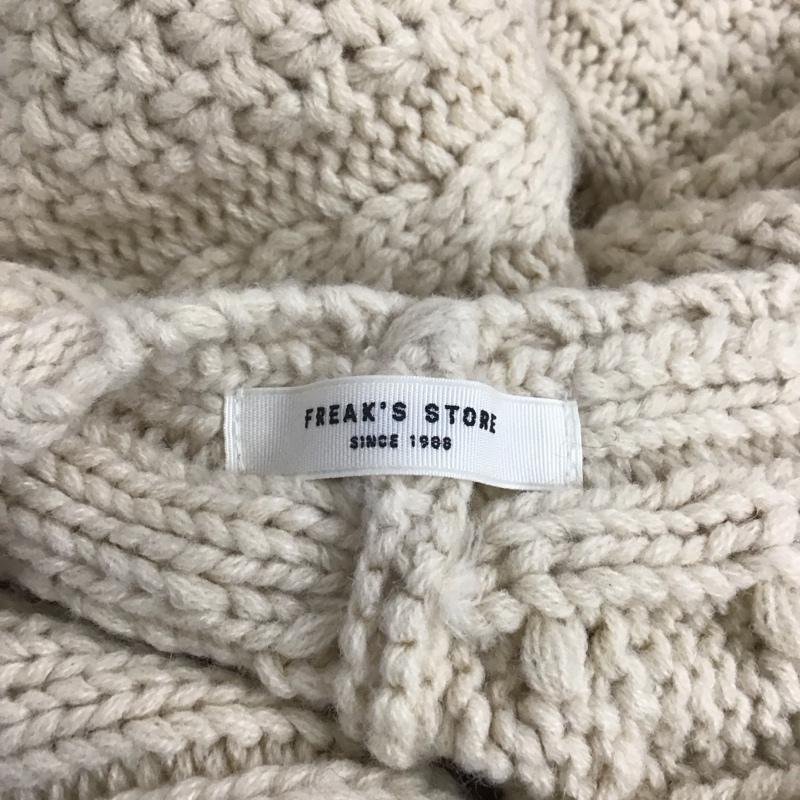 フリークスストア FREAK S STORE ニット、セーター 長袖 203-3329 Vネック FREE  アイボリー / アイボリー /  レディース USED 古着 中古 10109446