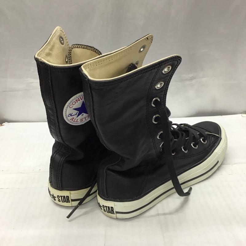 コンバース CONVERSE スニーカー スニーカー 1B144 ハイカット 24cm 24.0cm ロゴ、文字 黒 / ブラック / レディース USED 古着 中古 10121628