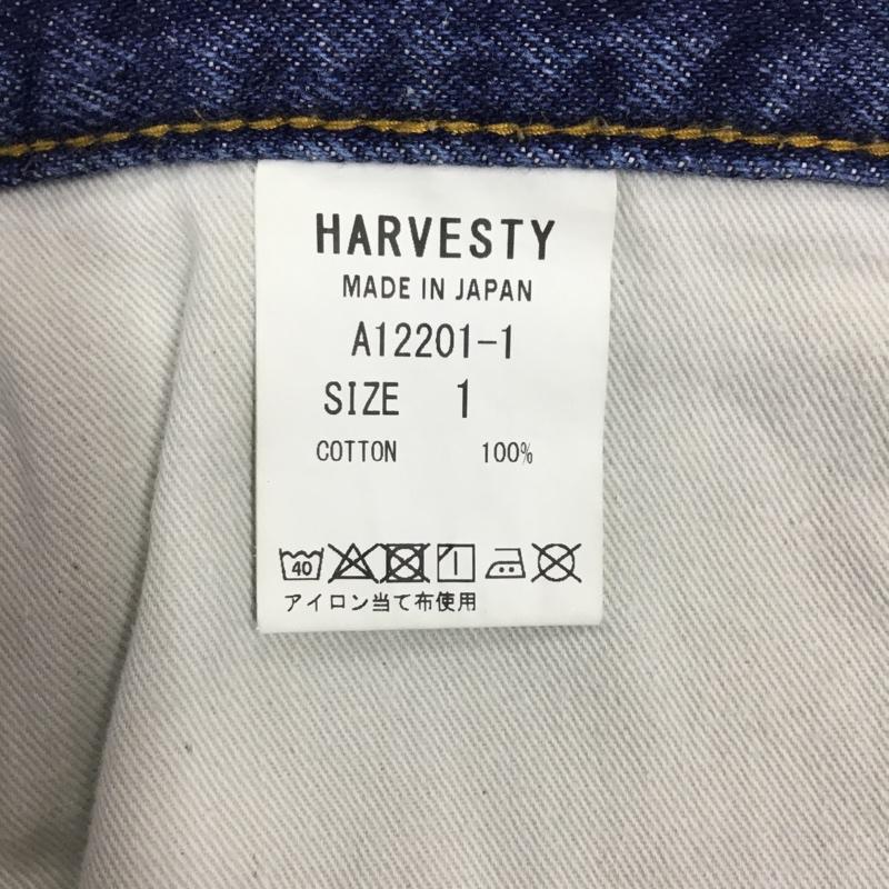 ハーベスティ HARVESTY パンツ デニム、ジーンズ デニムパンツ ストレートパンツ ジーンズ 1 無地 インディゴ / インディゴ /  メンズ USED 古着 中古 10121793